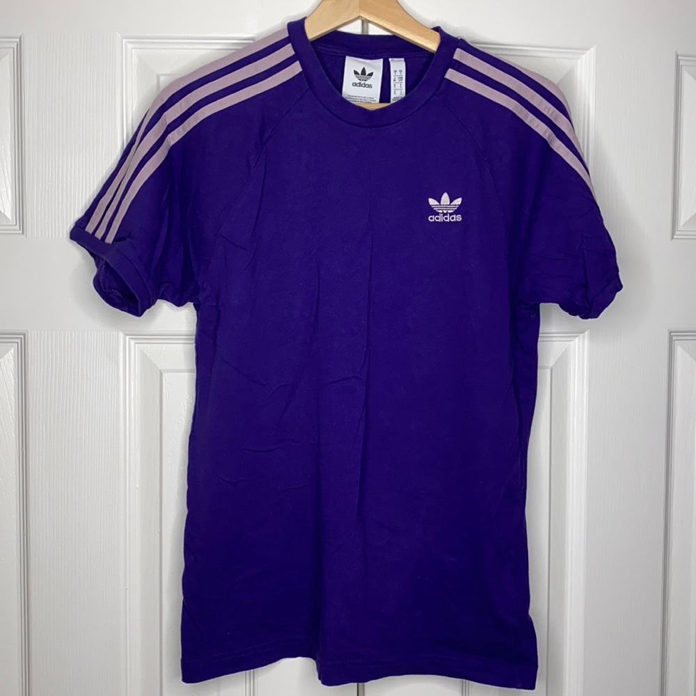 Purple adidas tee